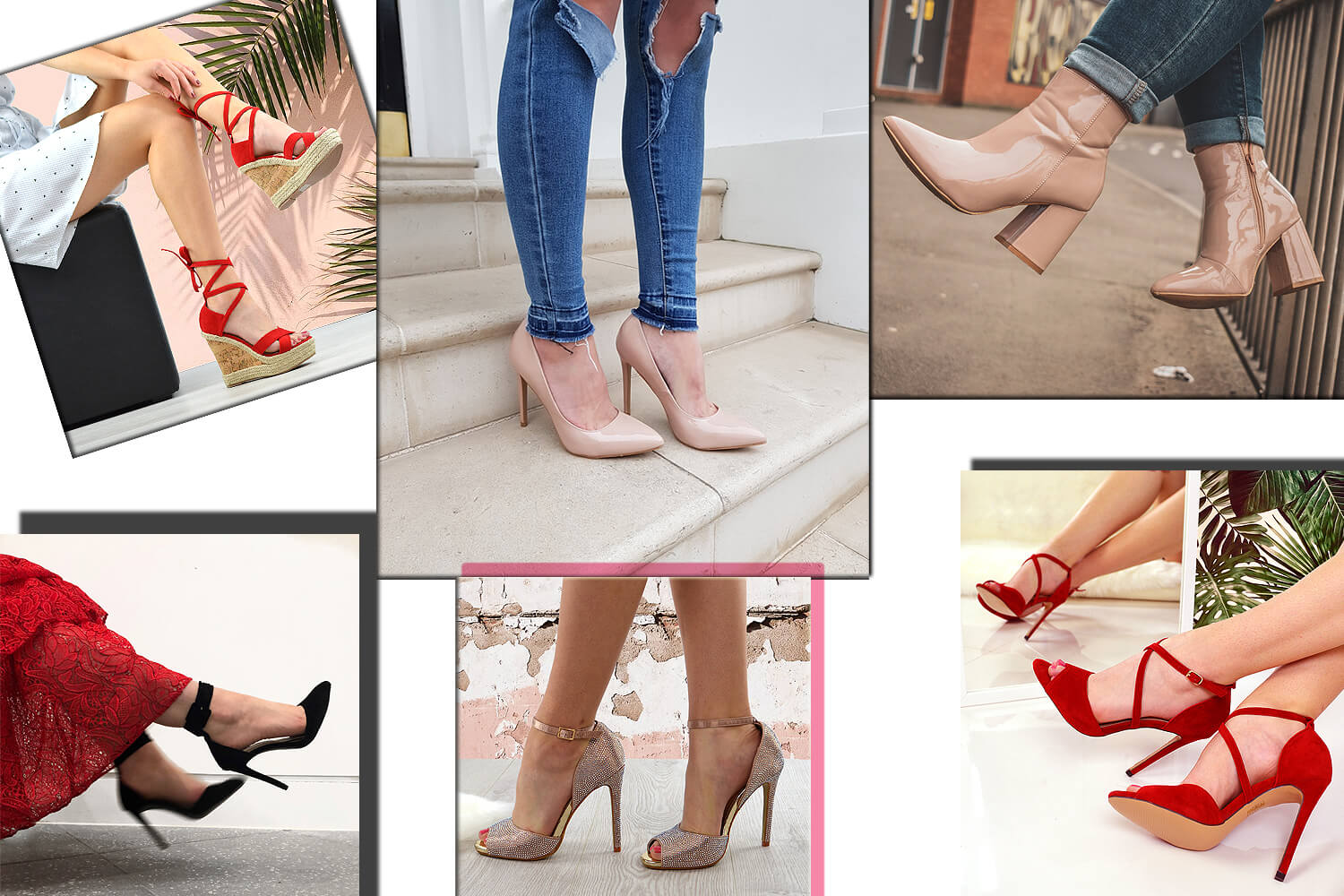 Variety of shoes for different occasions including formal, casual, and party styles