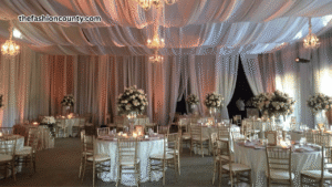 Couple reviewing rental location options for an event