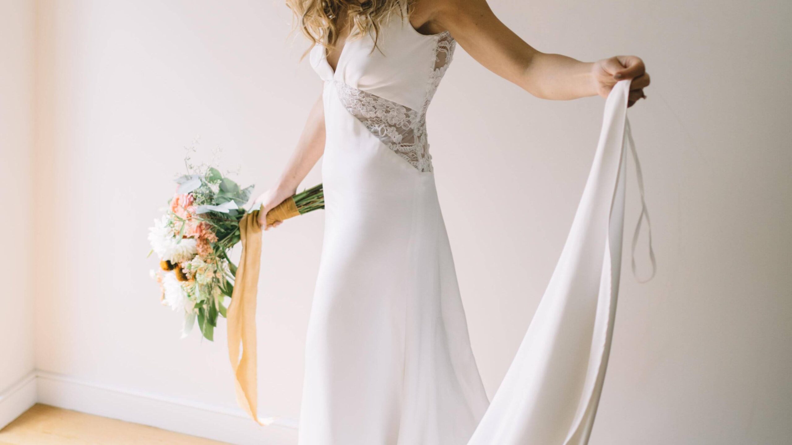 different fabrics used in wedding dresses
