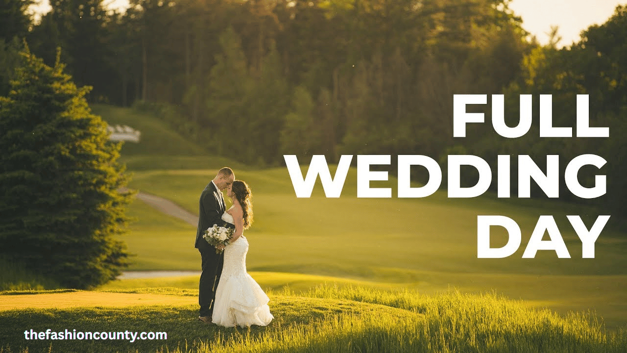 Couple exploring various wedding options for their big day