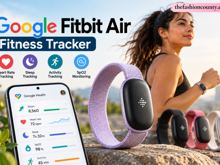 Google Fitbit Air fitness tracker with heart rate, sleep, activity and SpO2 tracking features